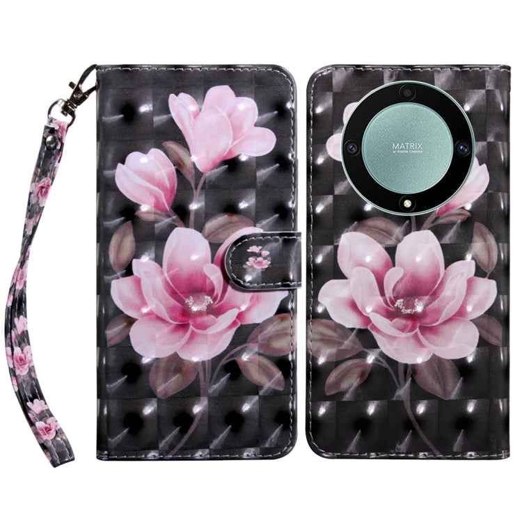 3D Painted Pattern Leather Phone Case, For Honor Magic5 Lite