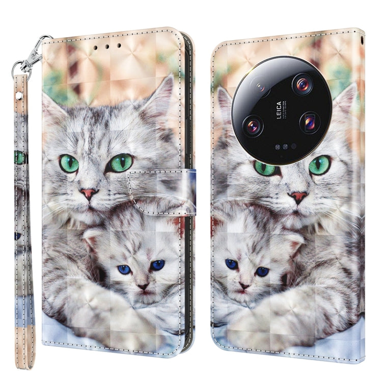 3D Painted Pattern Leather Phone Case, For Xiaomi Redmi Note 13 Pro+, For Xiaomi Redmi Note 13 Pro 5G, For Xiaomi 13T Pro, For Xiaomi 13 Ultra