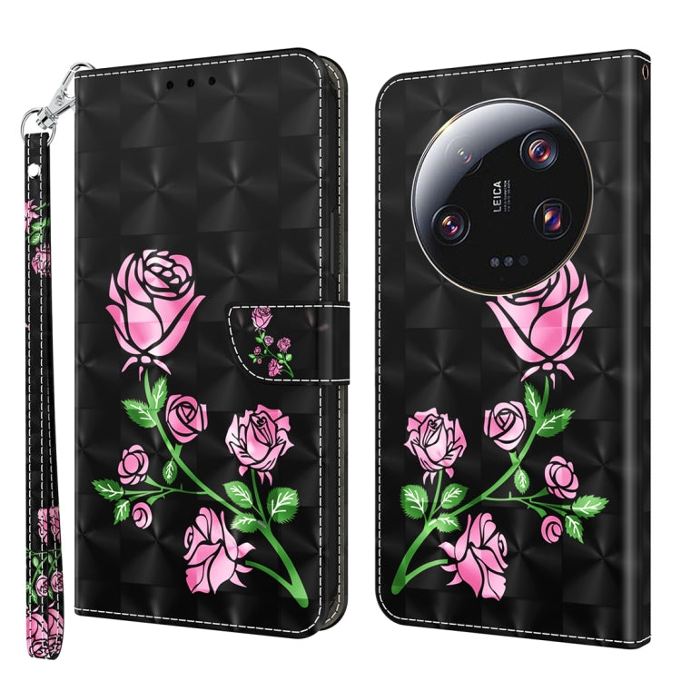 3D Painted Pattern Leather Phone Case, For Xiaomi Redmi Note 13 Pro+, For Xiaomi Redmi Note 13 Pro 5G, For Xiaomi 13T Pro, For Xiaomi 13 Ultra