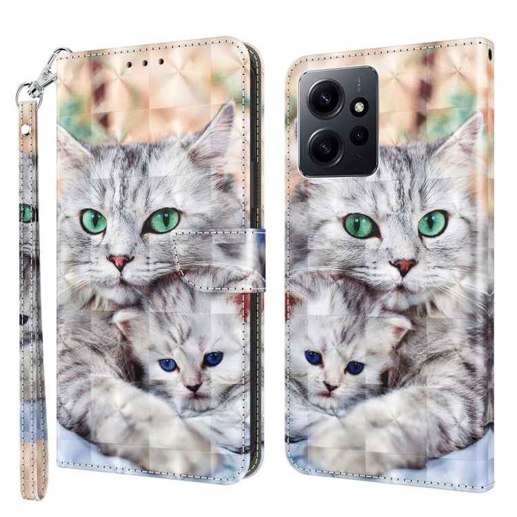3D Painted Pattern Leather Phone Case