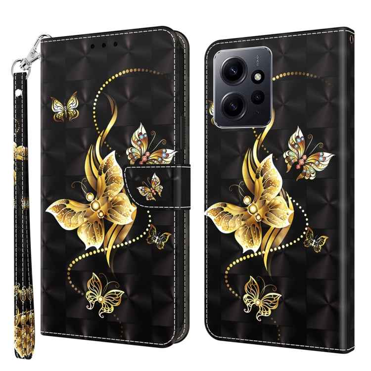 3D Painted Pattern Leather Phone Case, For Xiaomi Redmi Note 12 Pro+ 5G Global, For Xiaomi 12 Pro, For Xiaomi 12, For Xiaomi Redmi Note 10 Pro