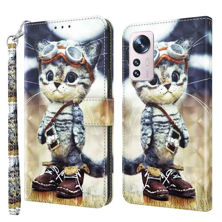 3D Painted Pattern Leather Phone Case