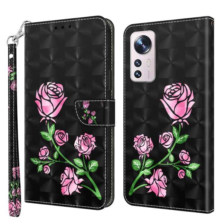 3D Painted Pattern Leather Phone Case