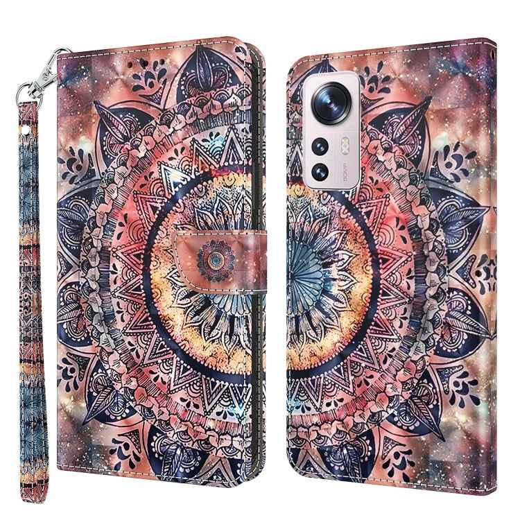 3D Painted Pattern Leather Phone Case, For Xiaomi Redmi Note 12 Pro+ 5G Global, For Xiaomi 12 Pro, For Xiaomi 12, For Xiaomi Redmi Note 10 Pro