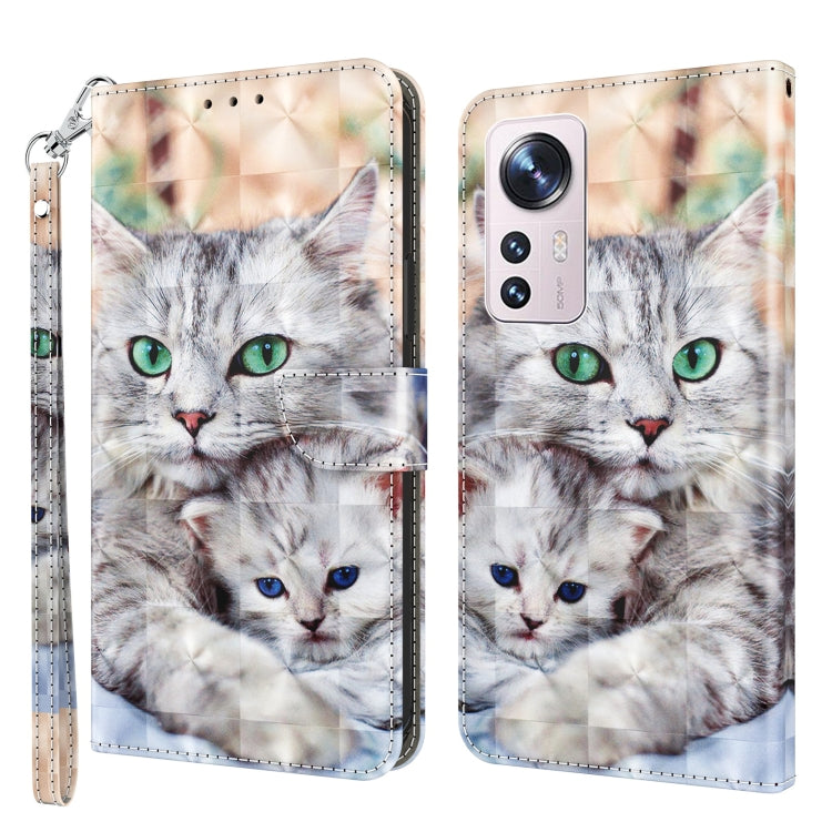3D Painted Pattern Leather Phone Case
