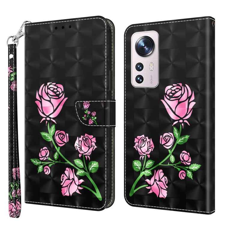 3D Painted Pattern Leather Phone Case