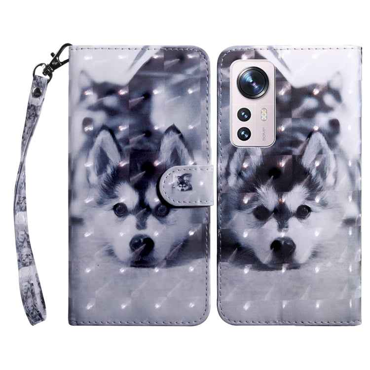 3D Painted Pattern Leather Phone Case