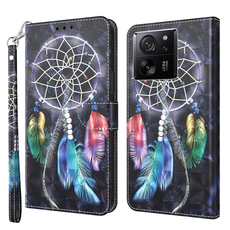 3D Painted Pattern Leather Phone Case, For Xiaomi Redmi Note 13 Pro+, For Xiaomi Redmi Note 13 Pro 5G, For Xiaomi 13T Pro, For Xiaomi 13 Ultra