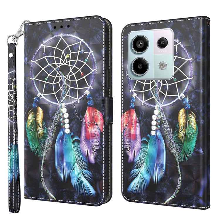 3D Painted Pattern Leather Phone Case, For Xiaomi Redmi Note 13 Pro+, For Xiaomi Redmi Note 13 Pro 5G, For Xiaomi 13T Pro, For Xiaomi 13 Ultra