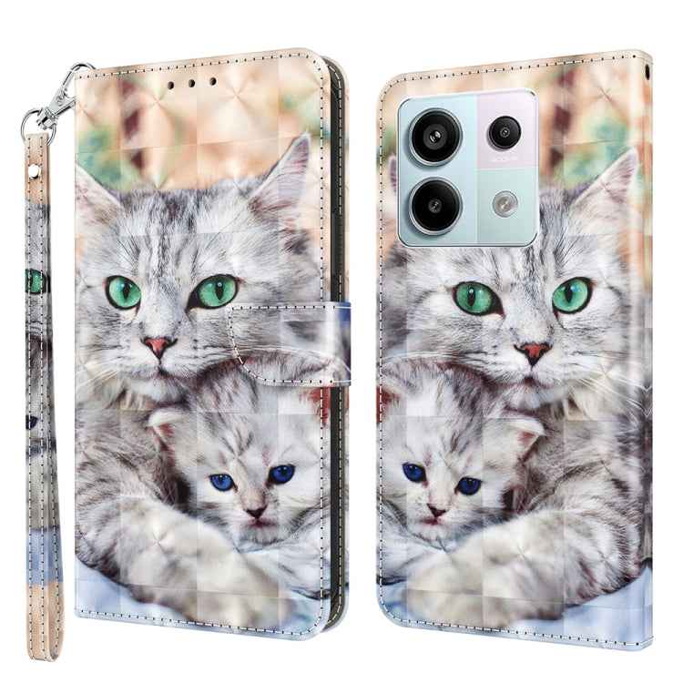 3D Painted Pattern Leather Phone Case, For Xiaomi Redmi Note 13 Pro+, For Xiaomi Redmi Note 13 Pro 5G, For Xiaomi 13T Pro, For Xiaomi 13 Ultra
