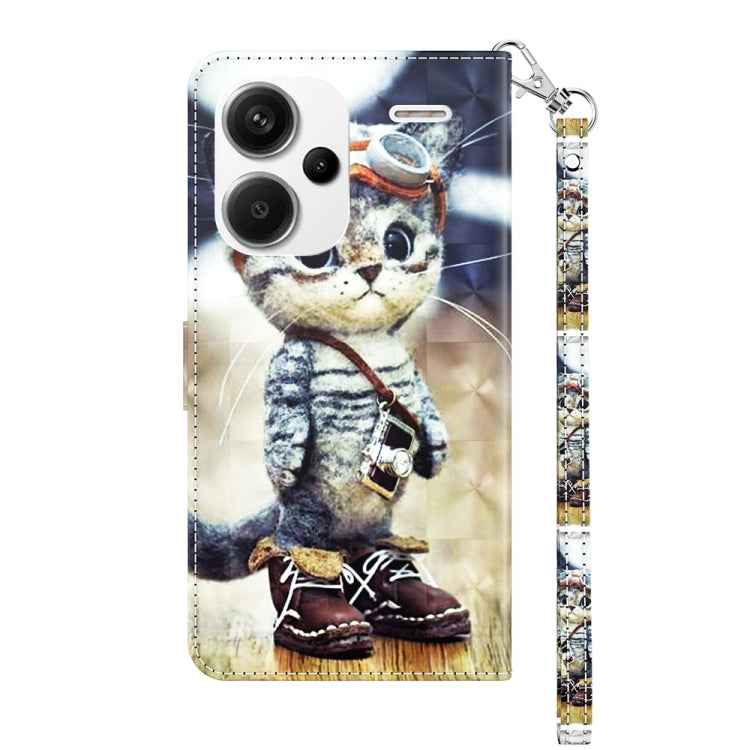 3D Painted Pattern Leather Phone Case, For Xiaomi Redmi Note 13 Pro+, For Xiaomi Redmi Note 13 Pro 5G, For Xiaomi 13T Pro, For Xiaomi 13 Ultra