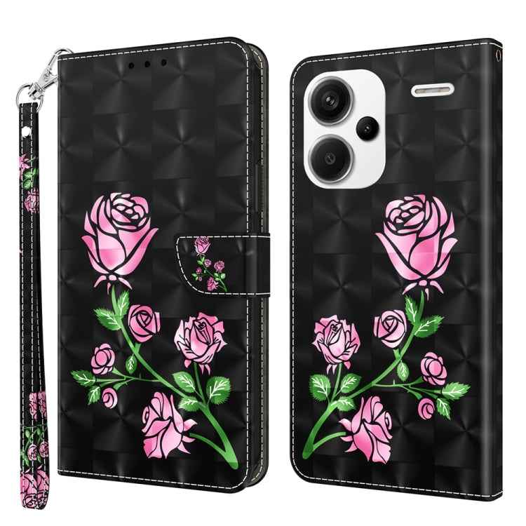 3D Painted Pattern Leather Phone Case, For Xiaomi Redmi Note 13 Pro+, For Xiaomi Redmi Note 13 Pro 5G, For Xiaomi 13T Pro, For Xiaomi 13 Ultra