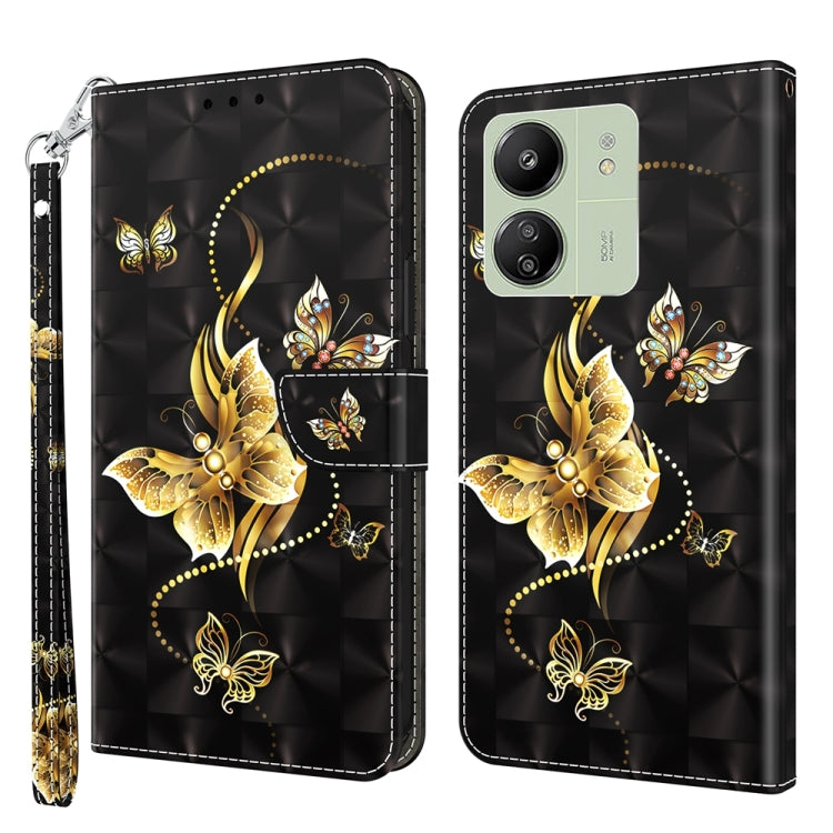 3D Painted Pattern Leather Phone Case, For Xiaomi Redmi A3, For Xiaomi Redmi Note 13 4G, For Xiaomi Redmi Note 13 5G, For Xiaomi Redmi 13C