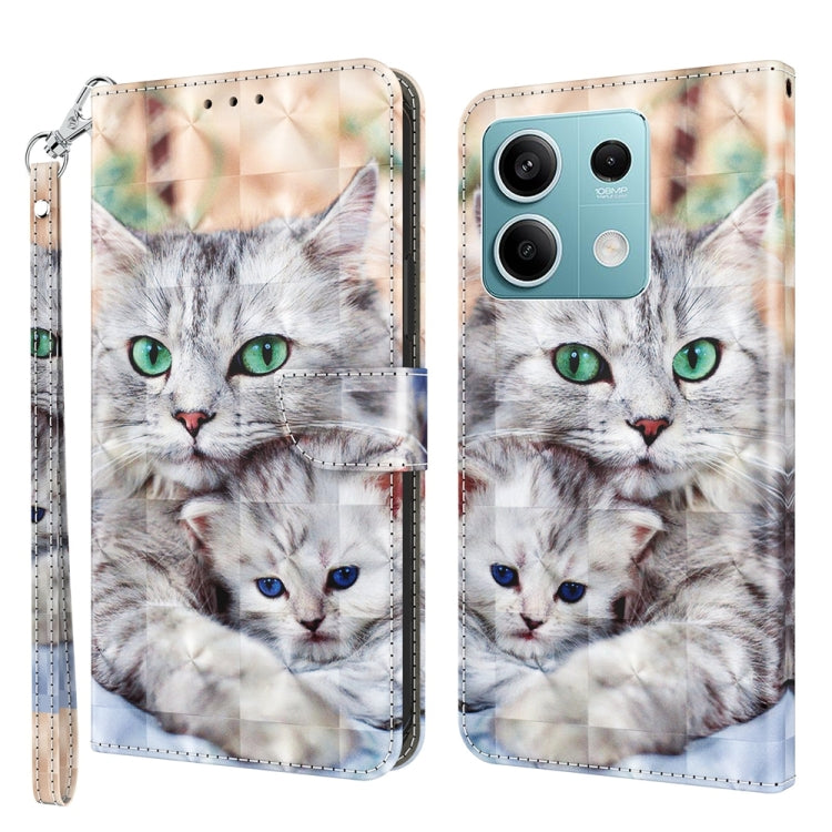 3D Painted Pattern Leather Phone Case, For Xiaomi Redmi A3, For Xiaomi Redmi Note 13 4G, For Xiaomi Redmi Note 13 5G, For Xiaomi Redmi 13C