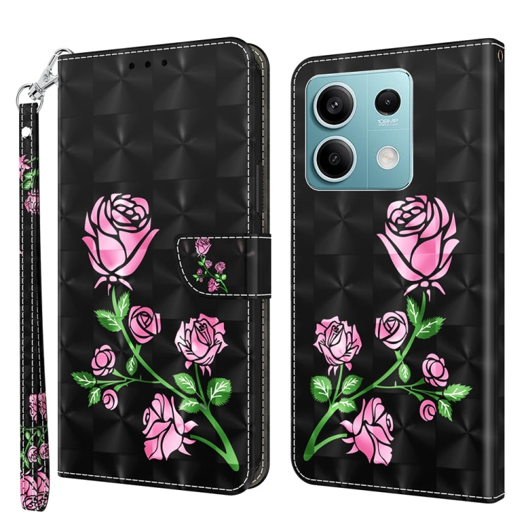 3D Painted Pattern Leather Phone Case, For Xiaomi Redmi A3, For Xiaomi Redmi Note 13 4G, For Xiaomi Redmi Note 13 5G, For Xiaomi Redmi 13C