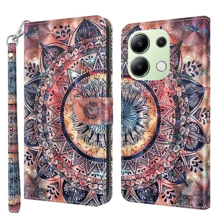 3D Painted Pattern Leather Phone Case, For Xiaomi Redmi A3, For Xiaomi Redmi Note 13 4G, For Xiaomi Redmi Note 13 5G, For Xiaomi Redmi 13C