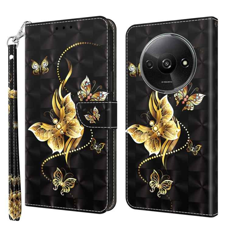 3D Painted Pattern Leather Phone Case, For Xiaomi Redmi A3, For Xiaomi Redmi Note 13 4G, For Xiaomi Redmi Note 13 5G, For Xiaomi Redmi 13C