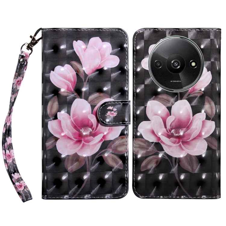 3D Painted Pattern Leather Phone Case, For Xiaomi Redmi A3, For Xiaomi Redmi Note 13 4G, For Xiaomi Redmi Note 13 5G, For Xiaomi Redmi 13C