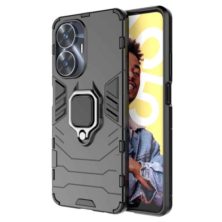 Shockproof PC + TPU Holder Phone Case