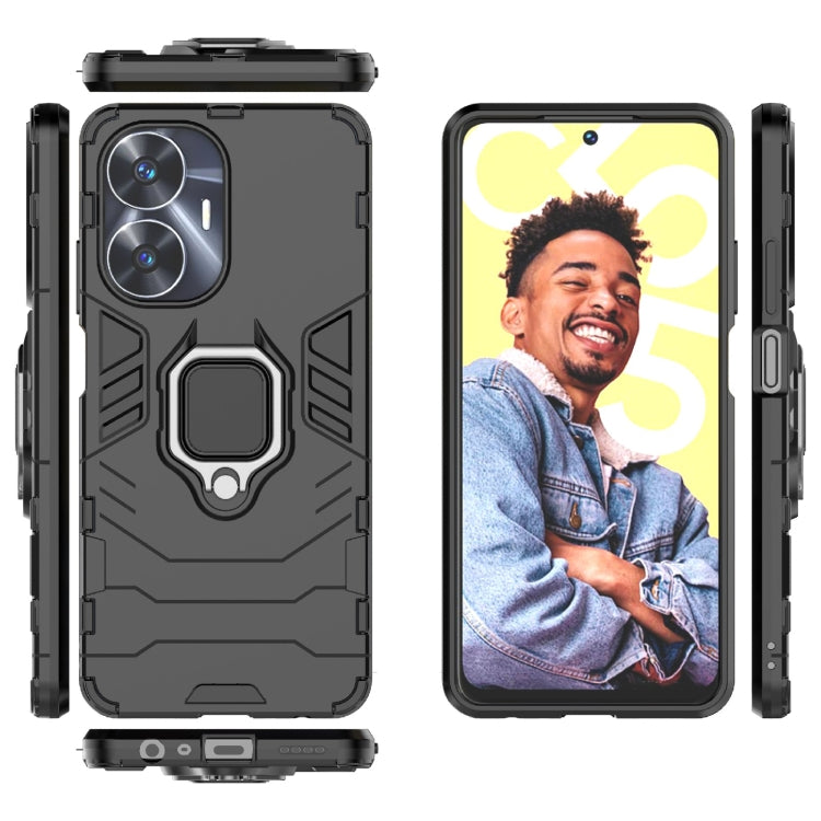 Shockproof PC + TPU Holder Phone Case