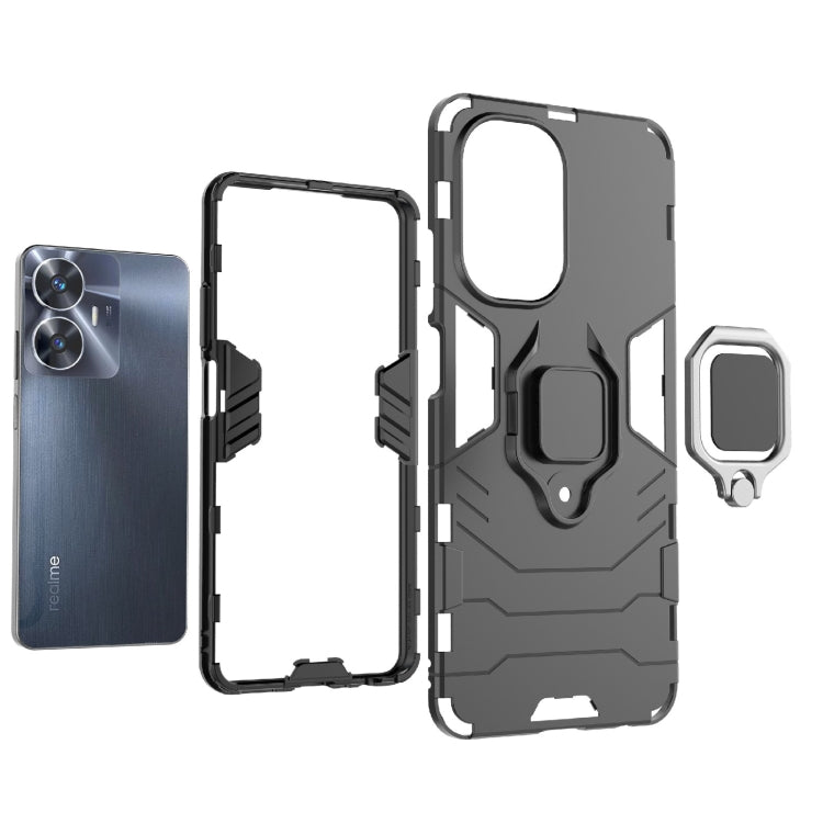 Shockproof PC + TPU Holder Phone Case
