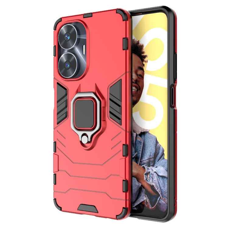 Shockproof PC + TPU Holder Phone Case
