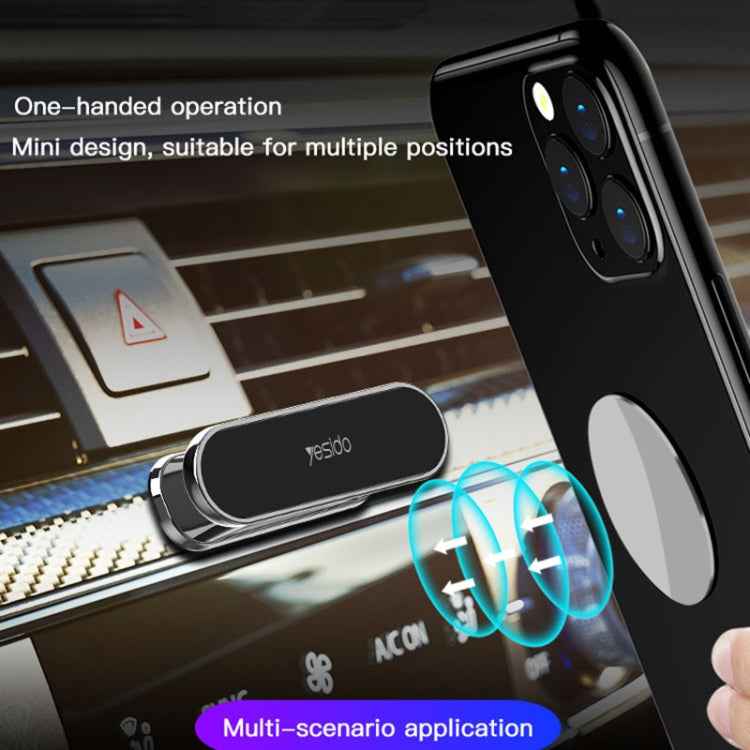 Yesido C82 Car 360 Degree Rotation Strong Magnetic Phone Holder, C82 (Silver), C82 (Black), C82 (Gold)
