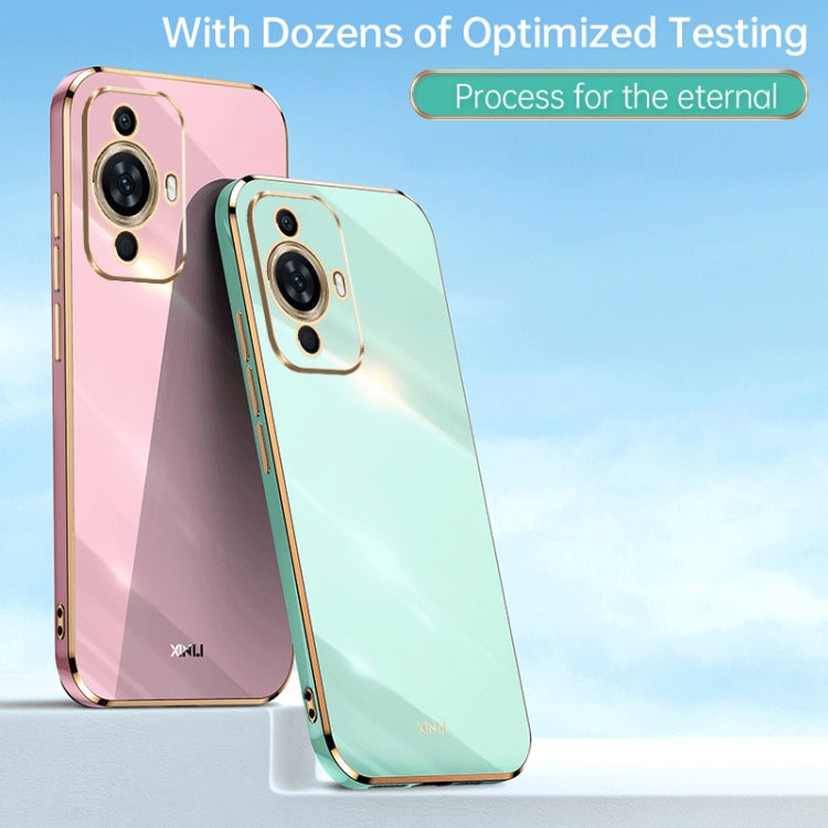XINLI Straight Edge 6D Electroplate TPU Phone Case, For Huawei nova 11 Pro, For Huawei nova 11, For Huawei P60 Art, For Huawei P60