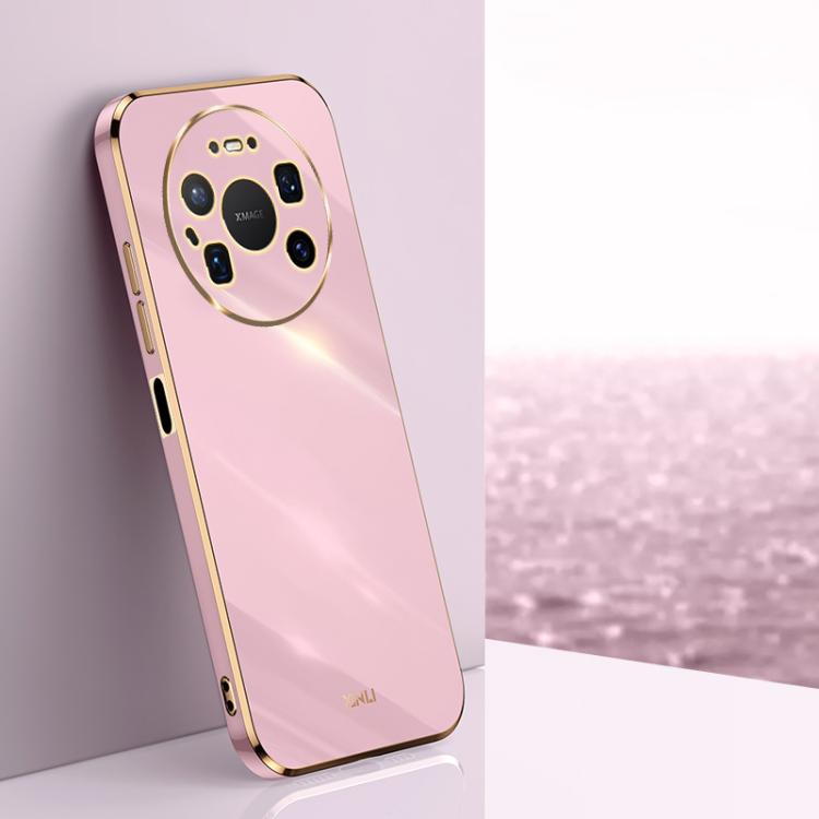XINLI Straight Edge 6D Electroplate TPU Phone Case, For Huawei Pura 90 Pro Max 5G, For Huawei Pura 90 Pro 5G, For Huawei Pura 90 5G, For Huawei Mate 80 Pro Max, For Huawei Mate 80, For Huawei Mate 70 Air