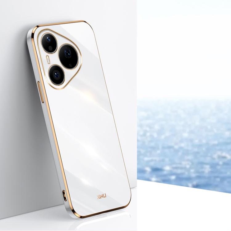 XINLI Straight Edge 6D Electroplate TPU Phone Case, For Huawei Pura 90 Pro Max 5G, For Huawei Pura 90 Pro 5G, For Huawei Pura 90 5G, For Huawei Mate 80 Pro Max, For Huawei Mate 80, For Huawei Mate 70 Air