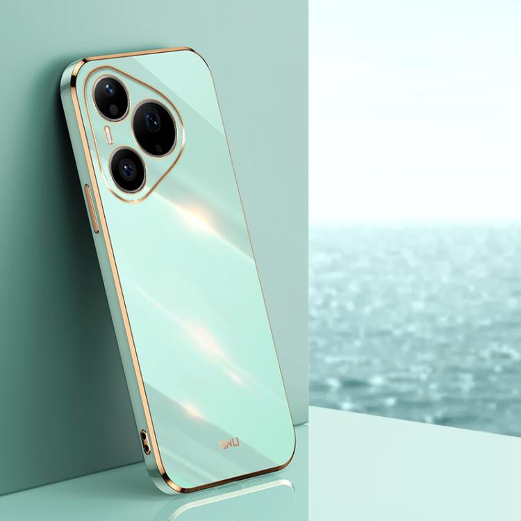 XINLI Straight Edge 6D Electroplate TPU Phone Case, For Huawei Pura 90 Pro Max 5G, For Huawei Pura 90 Pro 5G, For Huawei Pura 90 5G, For Huawei Mate 80 Pro Max, For Huawei Mate 80, For Huawei Mate 70 Air