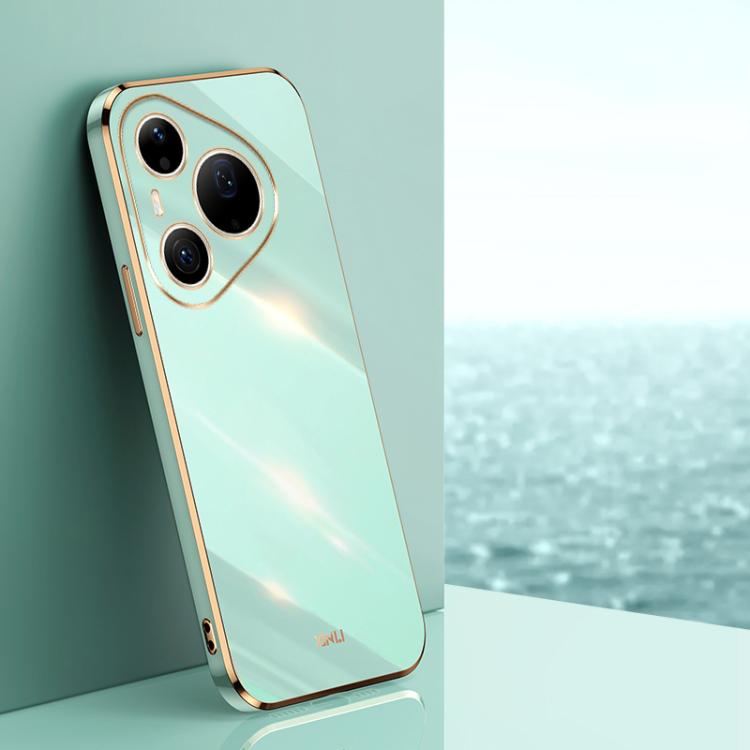 XINLI Straight Edge 6D Electroplate TPU Phone Case, For Huawei Pura 90 Pro Max 5G, For Huawei Pura 90 Pro 5G, For Huawei Pura 90 5G, For Huawei Mate 80 Pro Max, For Huawei Mate 80, For Huawei Mate 70 Air