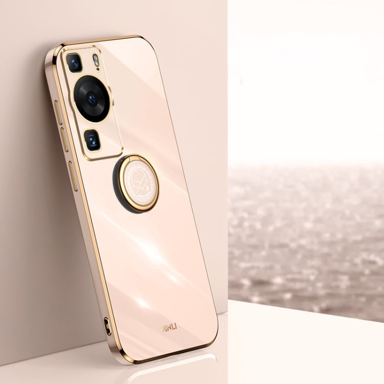 XINLI Straight Edge 6D Electroplate TPU Phone Case with Ring Holder, For Huawei Maimang 20, For Huawei Enjoy 60X, For Huawei nova 11 Pro, For Huawei nova 11, For Huawei P60 Art, For Huawei P60