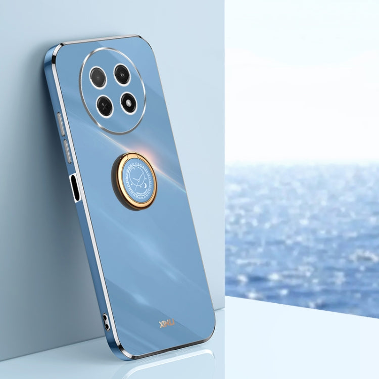 XINLI Straight Edge 6D Electroplate TPU Phone Case with Ring Holder, For Huawei Nova 11 SE, For Huawei nova 12 Pro, For Huawei nova 12, For Huawei Maimang 20, For Huawei Enjoy 60X, For Huawei nova 11 Pro