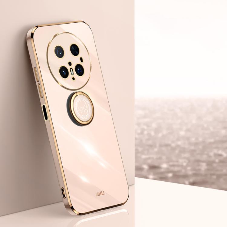 XINLI Straight Edge 6D Electroplate TPU Phone Case with Ring Holder, For Huawei Nova 14 Ultra, For Huawei Nova 14 Pro, For Huawei Nova 14, For Huawei Enjoy 80, For Huawei Mate 70 Pro / 70 Pro+, For Huawei Mate 70