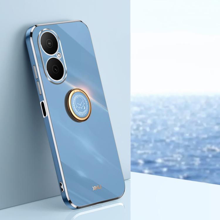 XINLI Straight Edge 6D Electroplate TPU Phone Case with Ring Holder, For Huawei Nova 14 Ultra, For Huawei Nova 14 Pro, For Huawei Nova 14, For Huawei Enjoy 80, For Huawei Mate 70 Pro / 70 Pro+, For Huawei Mate 70