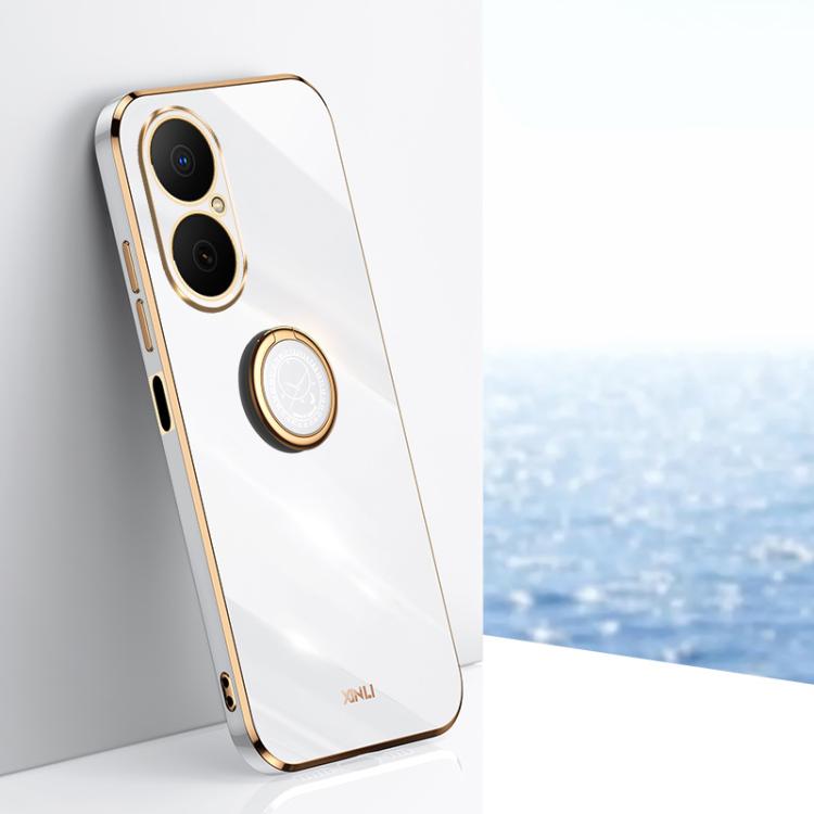 XINLI Straight Edge 6D Electroplate TPU Phone Case with Ring Holder, For Huawei Nova 14 Ultra, For Huawei Nova 14 Pro, For Huawei Nova 14, For Huawei Enjoy 80, For Huawei Mate 70 Pro / 70 Pro+, For Huawei Mate 70