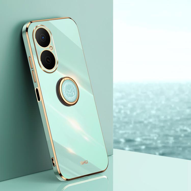 XINLI Straight Edge 6D Electroplate TPU Phone Case with Ring Holder, For Huawei Nova 14 Ultra, For Huawei Nova 14 Pro, For Huawei Nova 14, For Huawei Enjoy 80, For Huawei Mate 70 Pro / 70 Pro+, For Huawei Mate 70