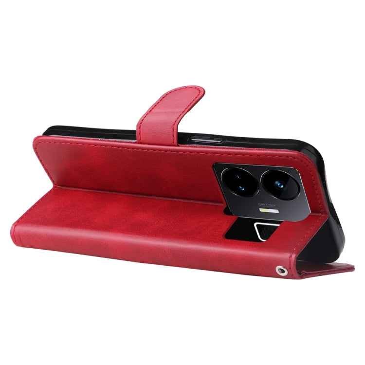 Fashion Calf Texture Zipper Leather Phone Case, For Realme GT Neo 5 5G / GT3