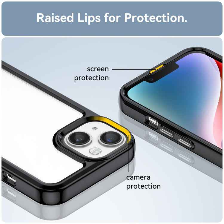 Colorful Series Acrylic + TPU Phone Case, For iPhone 15