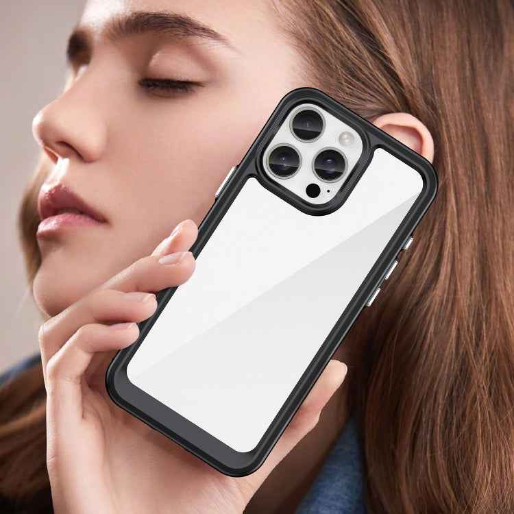 Colorful Series Acrylic + TPU Phone Case, For iPhone 16 Pro Max, For iPhone 16 Pro, For iPhone 16 Plus, For iPhone 16, iPhone 16e, For iPhone 15 Pro Max, For iPhone 15 Pro, For iPhone 15 Plus