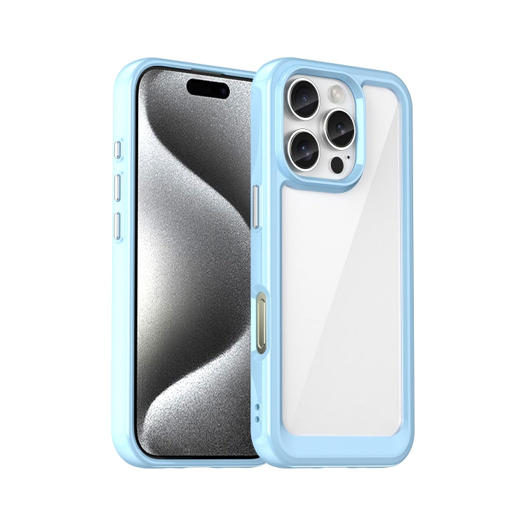Colorful Series Acrylic + TPU Phone Case, For iPhone 17e / 16e, For iPhone 16 Pro Max, For iPhone 16 Pro, For iPhone 16 Plus, For iPhone 16, For iPhone 15 Pro Max, For iPhone 15 Pro, For iPhone 15 Plus