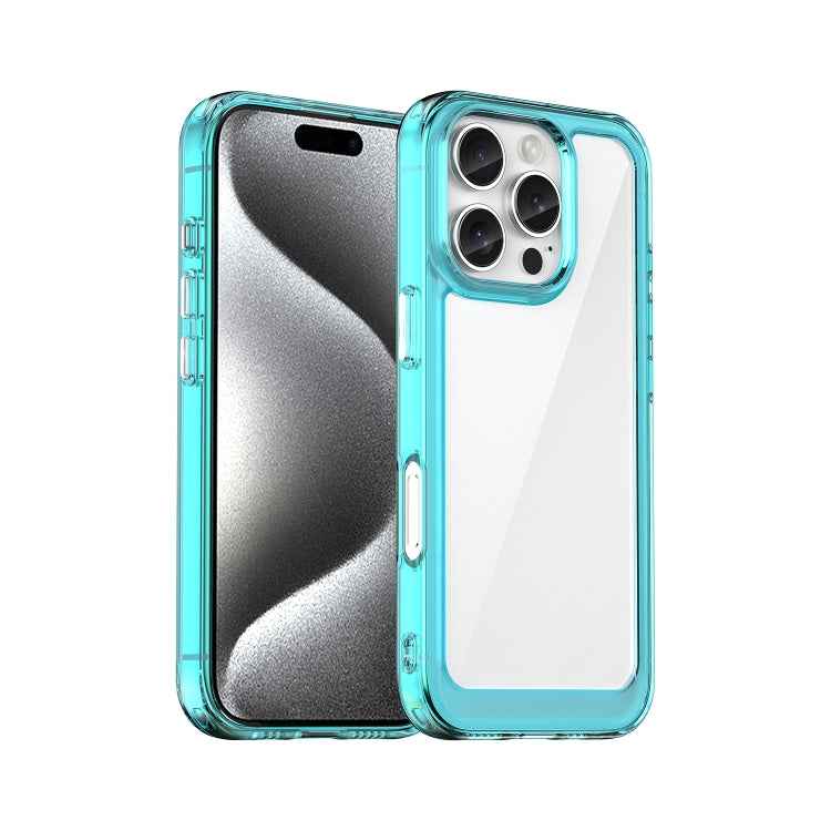 Colorful Series Acrylic + TPU Phone Case, For iPhone 16 Pro Max, For iPhone 16 Pro, For iPhone 16 Plus, For iPhone 16, iPhone 16e, For iPhone 15 Pro Max, For iPhone 15 Pro, For iPhone 15 Plus