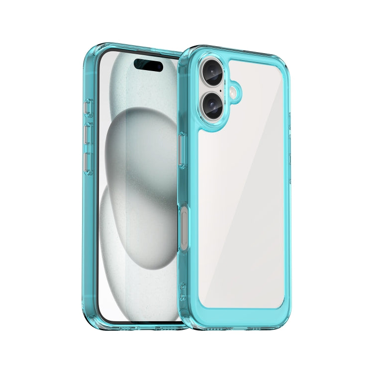 Colorful Series Acrylic + TPU Phone Case, For iPhone 17e / 16e, For iPhone 16 Pro Max, For iPhone 16 Pro, For iPhone 16 Plus, For iPhone 16, For iPhone 15 Pro Max, For iPhone 15 Pro, For iPhone 15 Plus