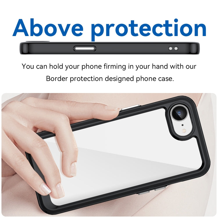 Colorful Series Acrylic + TPU Phone Case, For iPhone 17e / 16e, For iPhone 16 Pro Max, For iPhone 16 Pro, For iPhone 16 Plus, For iPhone 16, For iPhone 15 Pro Max, For iPhone 15 Pro, For iPhone 15 Plus