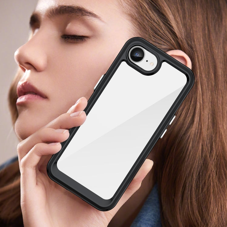 Colorful Series Acrylic + TPU Phone Case, For iPhone 17e / 16e, For iPhone 16 Pro Max, For iPhone 16 Pro, For iPhone 16 Plus, For iPhone 16, For iPhone 15 Pro Max, For iPhone 15 Pro, For iPhone 15 Plus