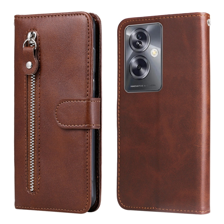 Fashion Calf Texture Zipper Leather Phone Case, For OPPO A58 4G, For OPPO Reno10 5G / Reno10 Pro 5G Global, For OPPO A78 4G, For OPPO Find X8 Pro, For OPPO A79 5G
