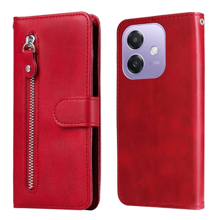 Fashion Calf Texture Zipper Leather Phone Case