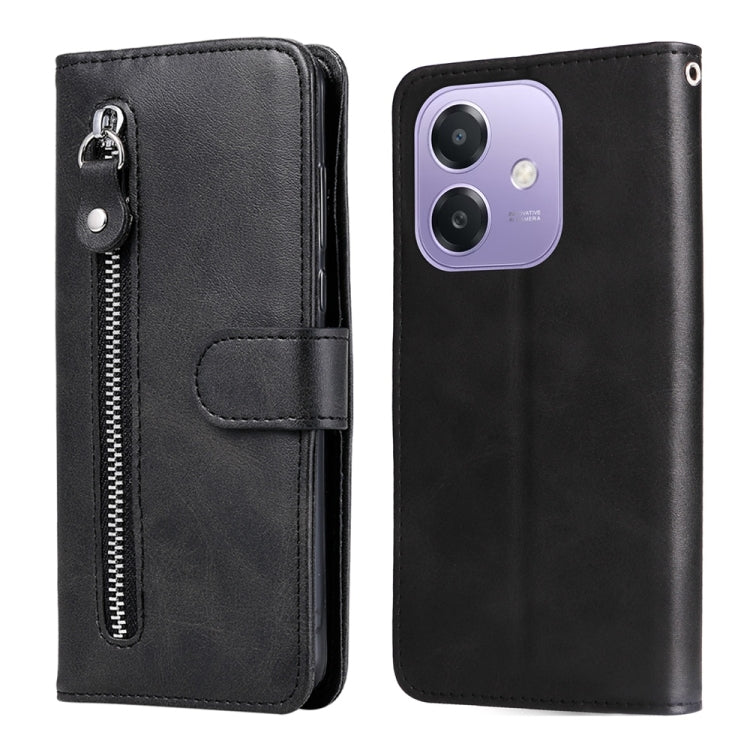 Fashion Calf Texture Zipper Leather Phone Case