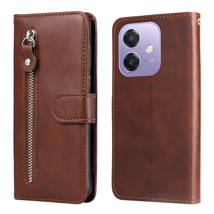 Fashion Calf Texture Zipper Leather Phone Case